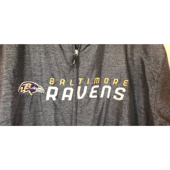 Baltimore Ravens NFL Reebok On Field Mens XL Full Zip Jacket preowned - Picture 4 of 16